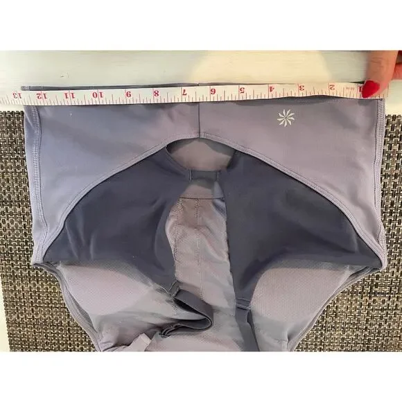 Athleta Sports Bra Padded High Neck Womens Size Small Purple Gym Top Running Bra - Picture 10 of 10